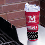 Miami of Ohio Redhawks Personalized 24-Oz Hinged Lid Tumbler