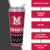 Miami of Ohio Redhawks Personalized 24-Oz Hinged Lid Tumbler