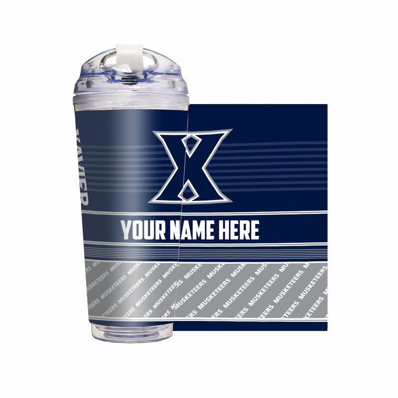 Xavier Musketeers Personalized 24-Oz Hinged Lid Tumbler