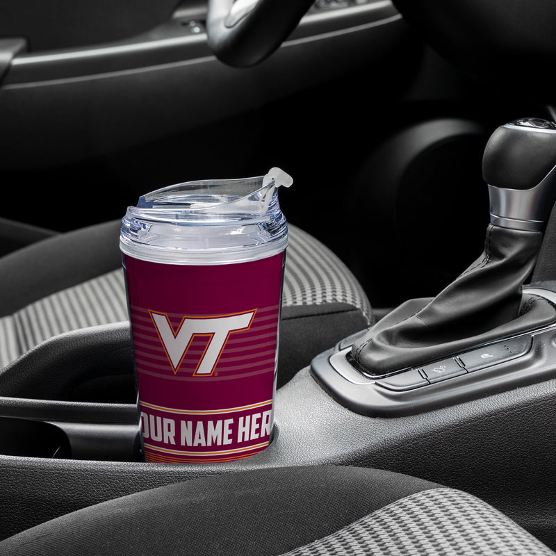 Virginia Tech Hokies Personalized 24-Oz Hinged Lid Tumbler