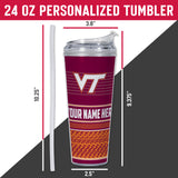 Virginia Tech Hokies Personalized 24-Oz Hinged Lid Tumbler