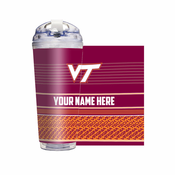 Virginia Tech Hokies Personalized 24-Oz Hinged Lid Tumbler