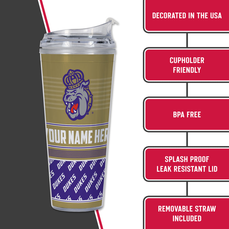 James Madison Dukes Personalized 24-Oz Hinged Lid Tumbler