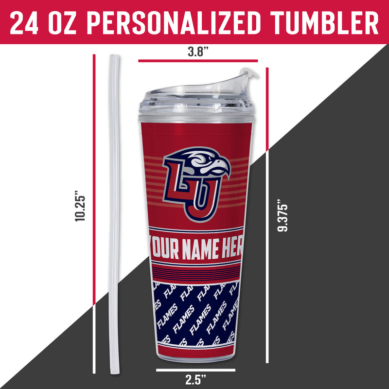 Liberty Flames Personalized 24-Oz Hinged Lid Tumbler