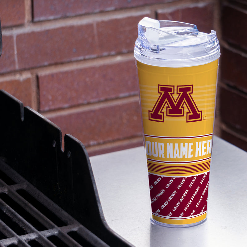 Minnesota Golden Gophers Personalized 24-Oz Hinged Lid Tumbler