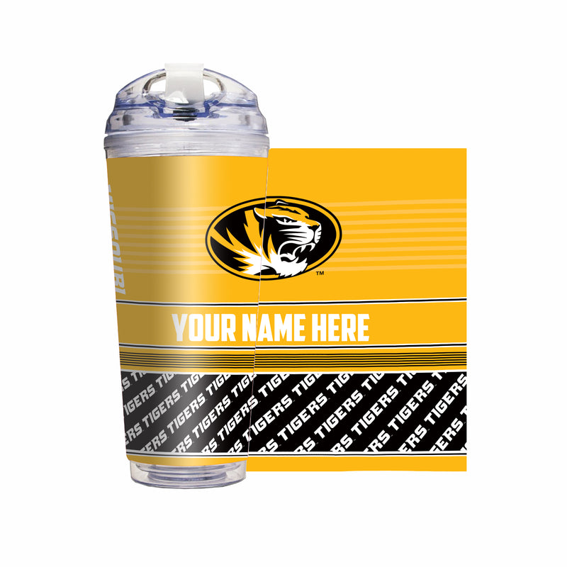 Missouri Tigers Personalized 24-Oz Hinged Lid Tumbler