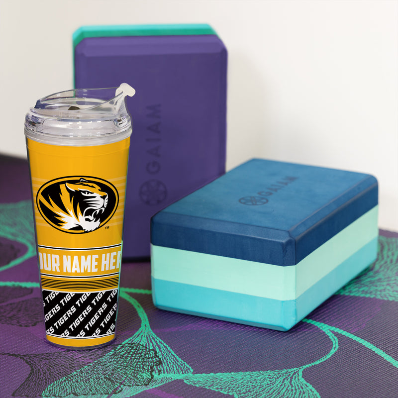 Missouri Tigers Personalized 24-Oz Hinged Lid Tumbler