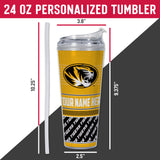 Missouri Tigers Personalized 24-Oz Hinged Lid Tumbler