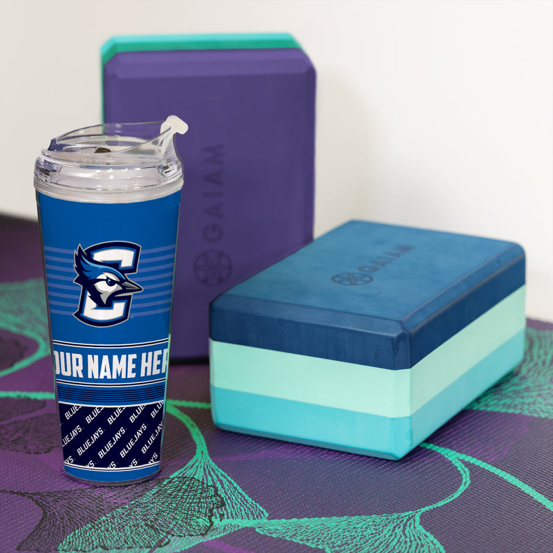 Creighton Bluejays Personalized 24-Oz Hinged Lid Tumbler