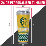 North Dakota State Bison Personalized 24-Oz Hinged Lid Tumbler