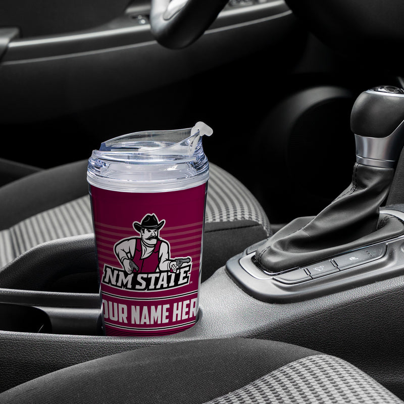 New Mexico State Aggies Personalized 24-Oz Hinged Lid Tumbler