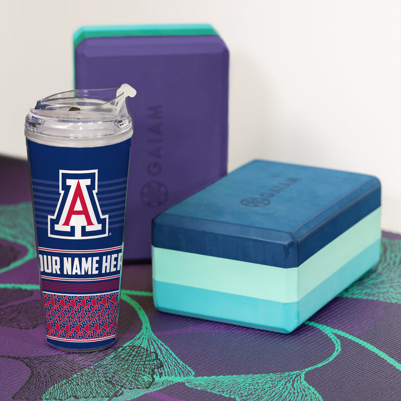 Arizona Wildcats Personalized 24-Oz Hinged Lid Tumbler