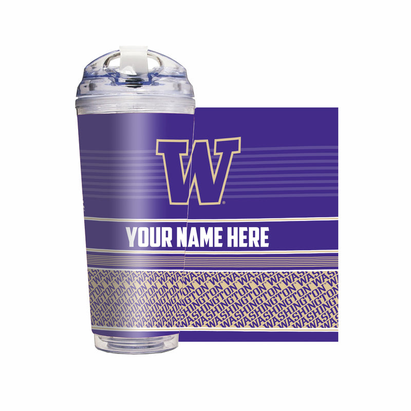 Washington Huskies Personalized 24-Oz Hinged Lid Tumbler