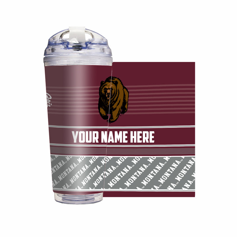 Montana Grizzlies Personalized 24-Oz Hinged Lid Tumbler