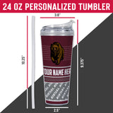 Montana Grizzlies Personalized 24-Oz Hinged Lid Tumbler