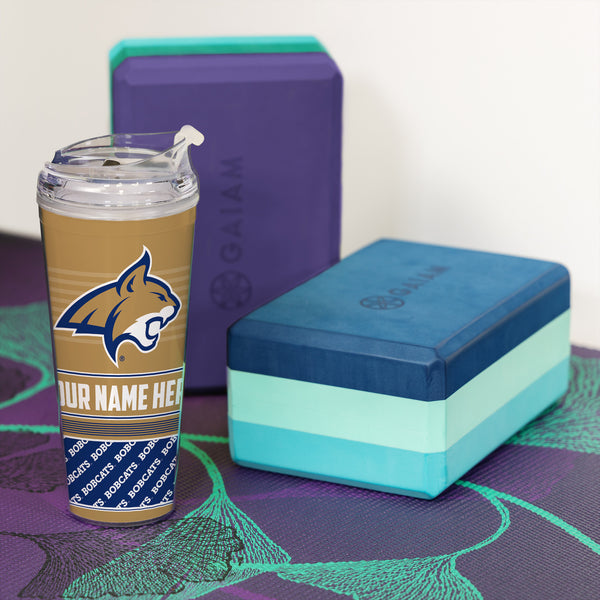 Montana State Bobcats Personalized 24-Oz Hinged Lid Tumbler