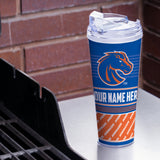 Boise State Broncos Personalized 24-Oz Hinged Lid Tumbler