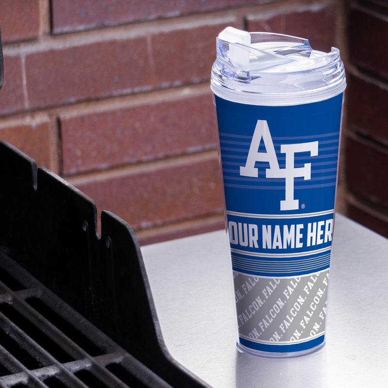 Air Force Academy Falcons Personalized 24-Oz Hinged Lid Tumbler