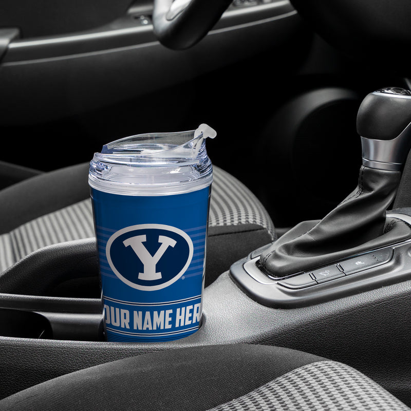 BYU Cougars Personalized 24-Oz Hinged Lid Tumbler