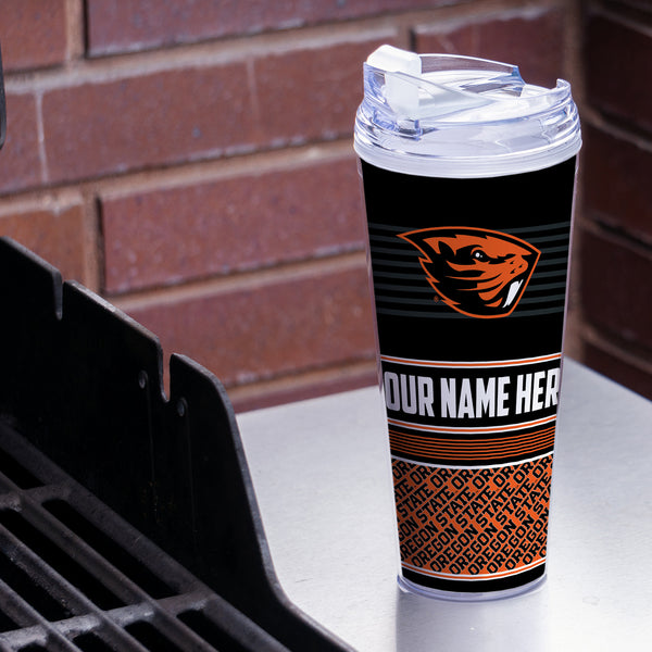 Oregon State Beavers Personalized 24-Oz Hinged Lid Tumbler