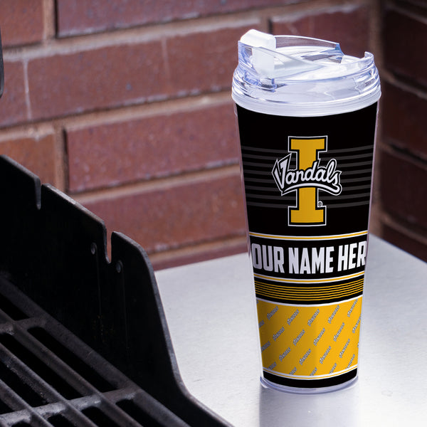 Idaho Vandals Personalized 24-Oz Hinged Lid Tumbler