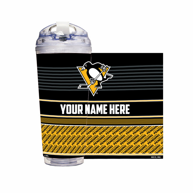Pittsburgh Penguins Personalized 24-Oz Hinged Lid Tumbler
