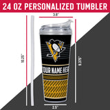 Pittsburgh Penguins Personalized 24-Oz Hinged Lid Tumbler