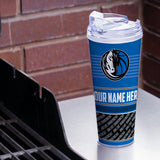 Dallas Mavericks Personalized 24-oz Hinged Lid Tumbler