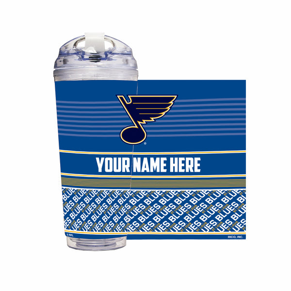 St. Louis Blues Personalized 24-Oz Hinged Lid Tumbler