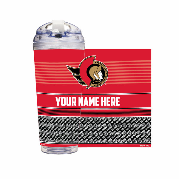 Ottawa Senators Personalized 24-Oz Hinged Lid Tumbler
