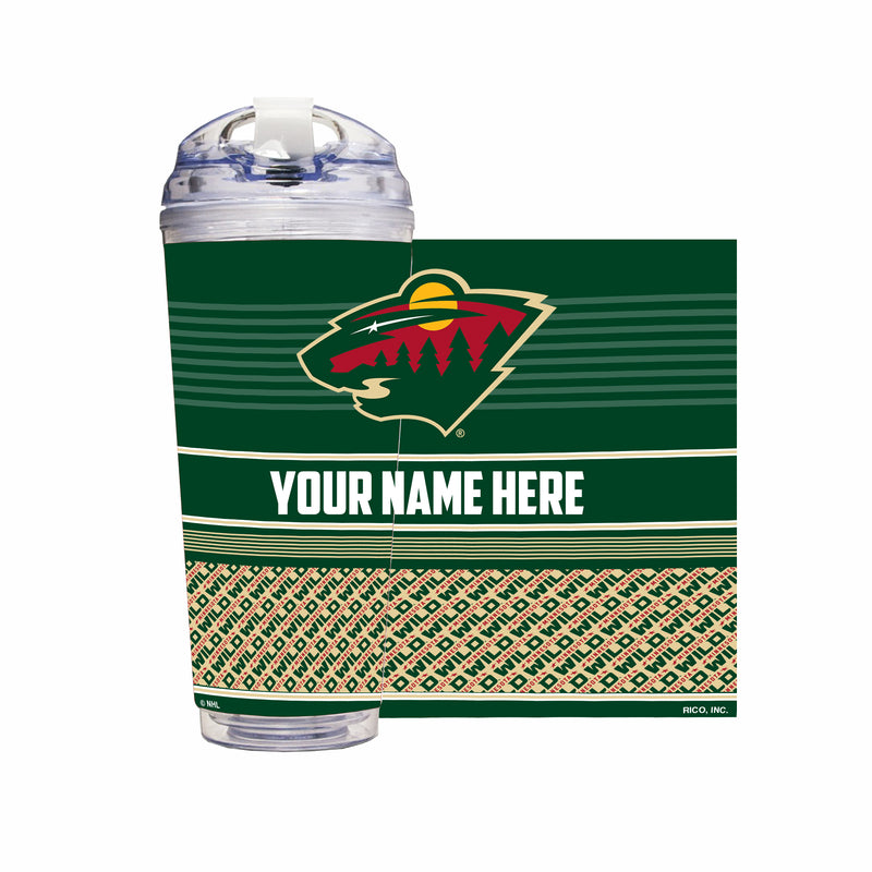 Minnesota Wild Personalized 24-Oz Hinged Lid Tumbler