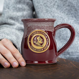 Florida State Seminoles 14-oz Two-Tone Tall Belly Mug, Handmade Large Ceramic Coffee Mug With Team Logo, Premium Deneen Pottery Made in USA