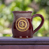 Florida State Seminoles 14-oz Two-Tone Tall Belly Mug, Handmade Large Ceramic Coffee Mug With Team Logo, Premium Deneen Pottery Made in USA
