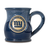 New York Giants 14-oz Two-Tone Tall Belly Mug, Handmade Large Ceramic Coffee Mug With Team Logo, Premium Deneen Pottery Made in USA