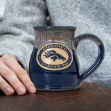 Denver Broncos 14-oz Two-Tone Tall Belly Mug, Handmade Large Ceramic Coffee Mug With Team Logo, Premium Deneen Pottery Made in USA