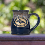 Denver Broncos 14-oz Two-Tone Tall Belly Mug, Handmade Large Ceramic Coffee Mug With Team Logo, Premium Deneen Pottery Made in USA