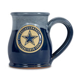 Dallas Cowboys 14-oz Two-Tone Tall Belly Mug, Handmade Large Ceramic Coffee Mug With Team Logo, Premium Deneen Pottery Made in USA