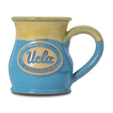 UCLA Bruins 14-oz Two-Tone Tall Belly Mug, Handmade Large Ceramic Coffee Mug With Team Logo, Premium Deneen Pottery Made in USA