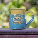 UCLA Bruins 14-oz Two-Tone Tall Belly Mug, Handmade Large Ceramic Coffee Mug With Team Logo, Premium Deneen Pottery Made in USA