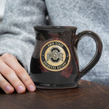 Ohio State Buckeyes 14-oz Two-Tone Tall Belly Mug, Handmade Large Ceramic Coffee Mug With Team Logo, Premium Deneen Pottery Made in USA