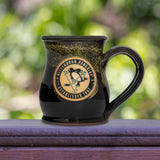 Pittsburgh Penguins 14-oz Two-Tone Tall Belly Mug, Handmade Large Ceramic Coffee Mug With Team Logo, Premium Deneen Pottery Made in USA
