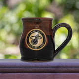 Miami Heat 14-oz Two-Tone Tall Belly Mug, Handmade Large Ceramic Coffee Mug With Team Logo, Premium Deneen Pottery Made in USA