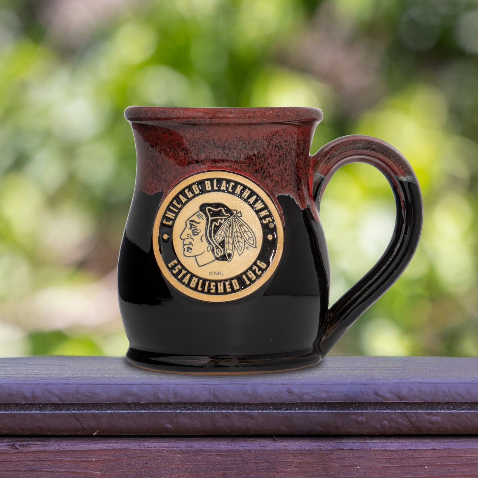 Chicago Blackhawks 14-oz Two-Tone Tall Belly Mug, Handmade Large Ceram –  Greater Distance