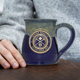 Denver Nuggets 14-oz Two-Tone Tall Belly Mug, Handmade Large Ceramic Coffee Mug With Team Logo, Premium Deneen Pottery Made in USA