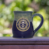 Denver Nuggets 14-oz Two-Tone Tall Belly Mug, Handmade Large Ceramic Coffee Mug With Team Logo, Premium Deneen Pottery Made in USA