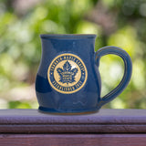 Toronto Maple Leafs 14-oz Two-Tone Tall Belly Mug, Handmade Large Ceramic Coffee Mug With Team Logo, Premium Deneen Pottery Made in USA
