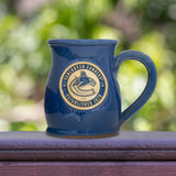 Vancouver Canucks 14-oz Two-Tone Tall Belly Mug, Handmade Large Ceramic Coffee Mug With Team Logo, Premium Deneen Pottery Made in USA