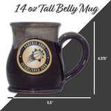 Phoenix Suns 14-oz Two-Tone Tall Belly Mug, Handmade Large Ceramic Coffee Mug With Team Logo, Premium Deneen Pottery Made in USA