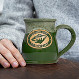 Minnesota Wild 14-oz Two-Tone Tall Belly Mug, Handmade Large Ceramic Coffee Mug With Team Logo, Premium Deneen Pottery Made in USA