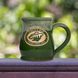 Minnesota Wild 14-oz Two-Tone Tall Belly Mug, Handmade Large Ceramic Coffee Mug With Team Logo, Premium Deneen Pottery Made in USA